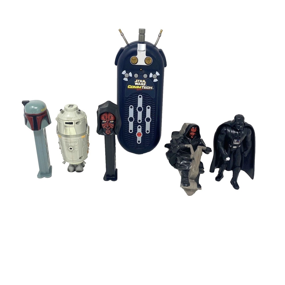 Vintage Star Wars Action Figurines Lot of 6 Plastic